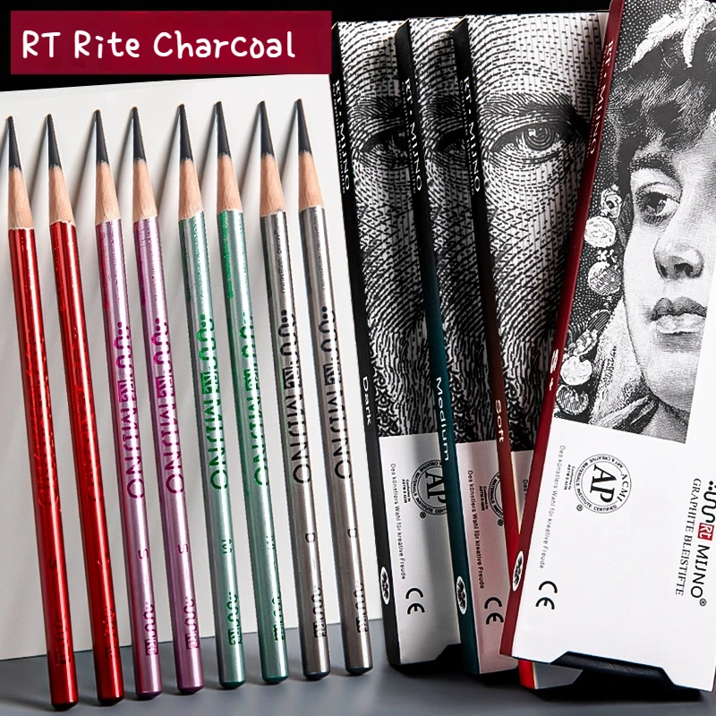 

10/20/30/40 шт., ручка-карандаш с древесным углем