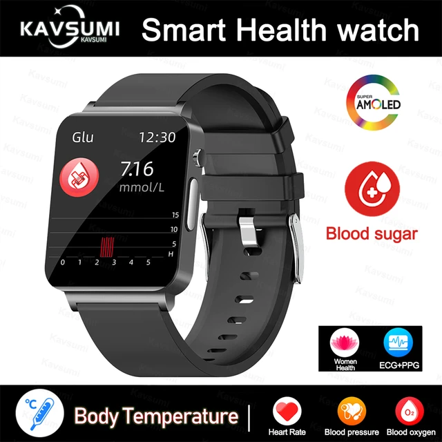 New ECG+PPG Painless NonInvasive Blood Glucose Smart Watch Men Healthy