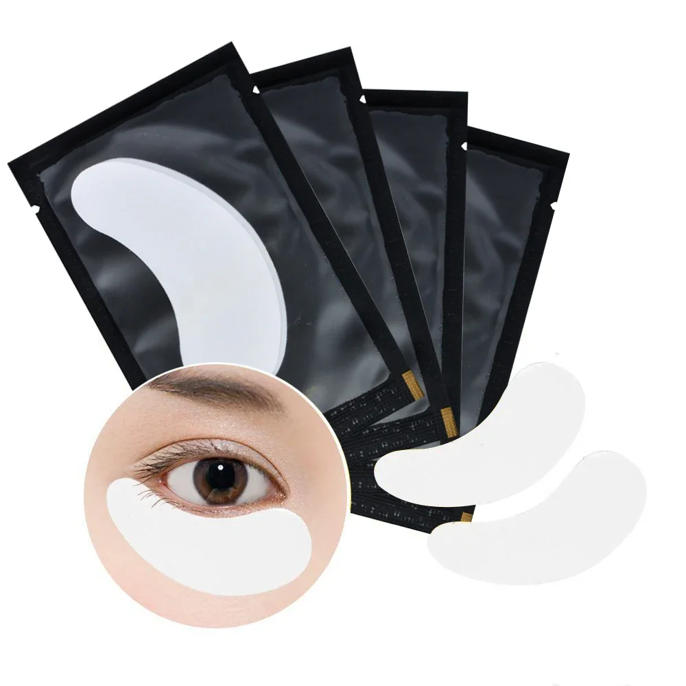 100Pairs Under Eye Gel Pads Eyelash Extension Tips Sticker Wraps Makeup Tool fake eyelashes eyelash pads eyelash patches eyelash accessories eye patches eyelash extender eyelash extension supplies