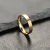 Bague de bijoux à breloques pour hommes et femmes, anneaux noirs en acier inoxydable, fiançailles de mariage, accessoire masculin mat de haute qualité