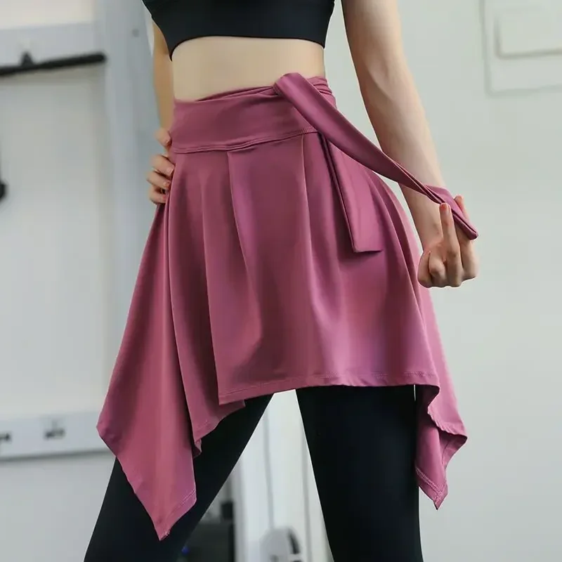 Tennis Skirt Women Slimming Hiding Buttocks Anti-Awkward Yoga Running Training Quick-Drying Fitness Short Sports Gym Accessories