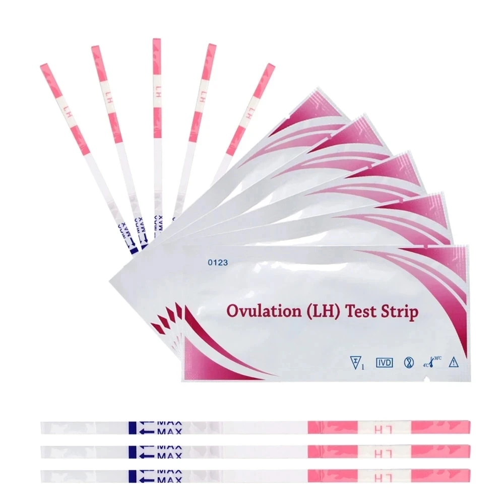 50Pcs Women LH Tests Ovulation Urine Measuring Strips LH Ovulation Test Strips First Response Over 99% Accuracy for Home Testing 3