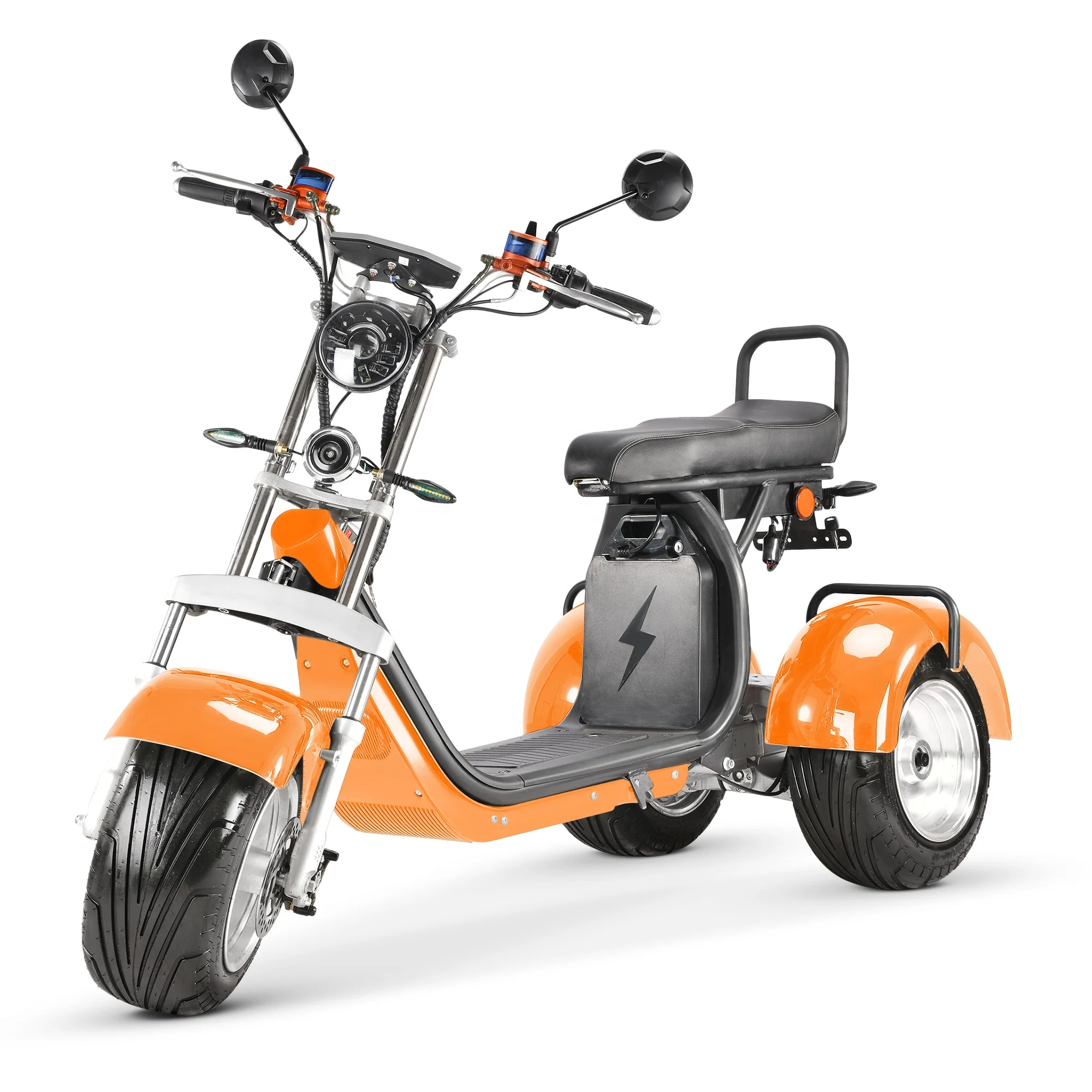 

US/EU warehouse Hot Sale Electric Tricycle Enclosed Body 3 Wheels Electric Scooter tricycle motorcycle three wheel citycoco eec