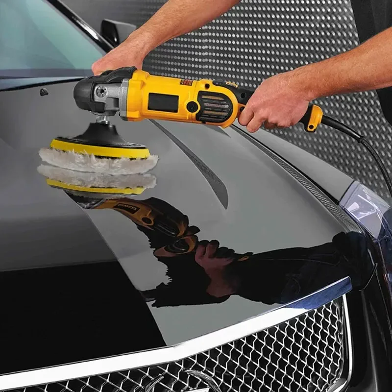 Car Polishing Pad 3 Inch Wool Wheel Waxing Sponge 5Pcs