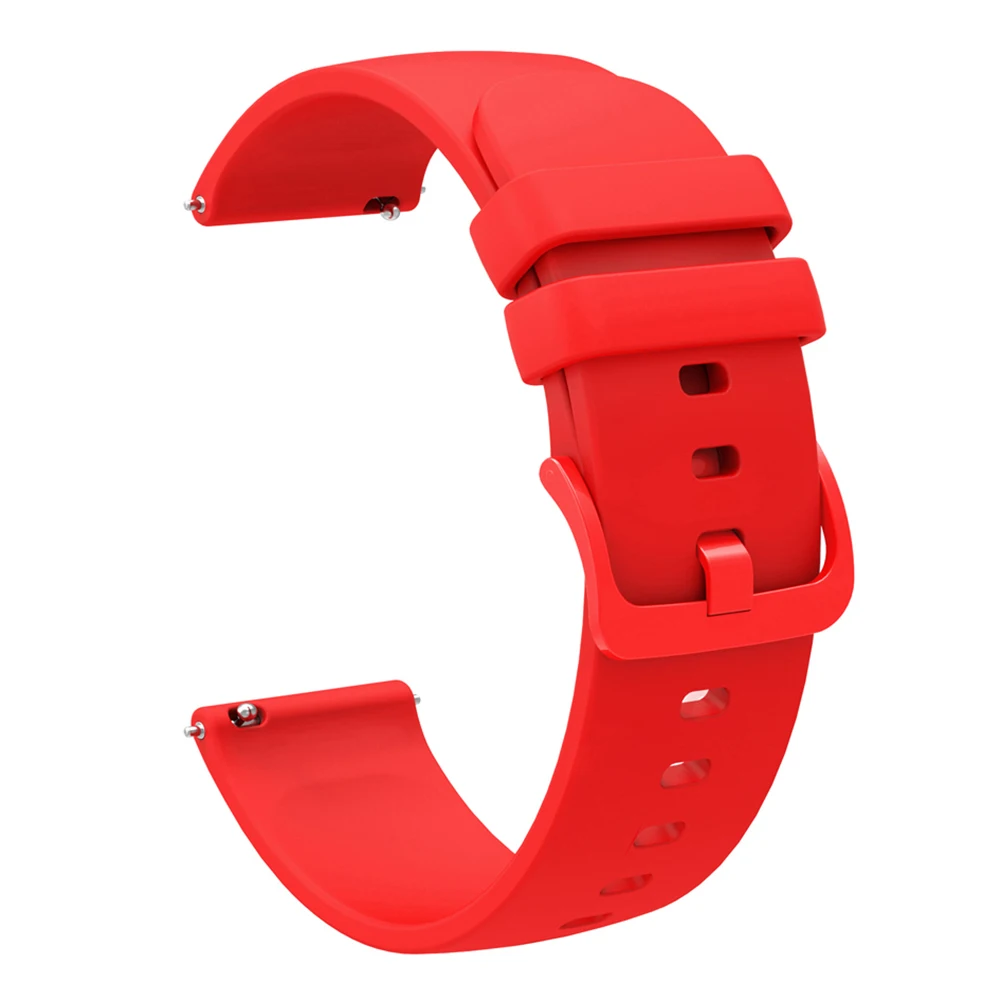 Premium 18mm Silicone Watch Band with Metal Strap