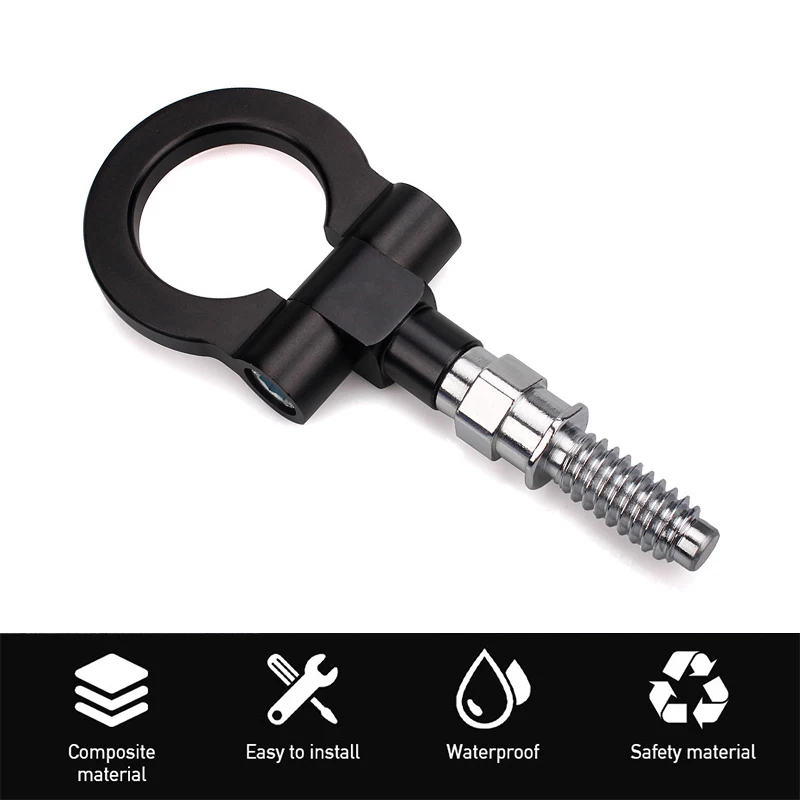 Universal Racing Tow Hook Front Rear Car Trailer Hook Car traction hook for M16 European Cars M18 Japanese Cars Multiple colors 5