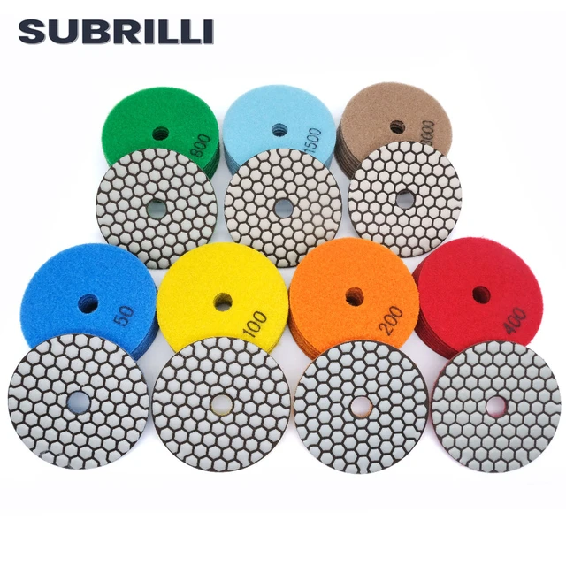 SUBRILLI – disque de polissage professionnel en diamant, 8 pouces