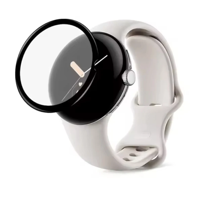 Ultra-Curved Full-Coverage Protective Film for Google Pixel Watch - 45mm/41mm Display Screen Shield