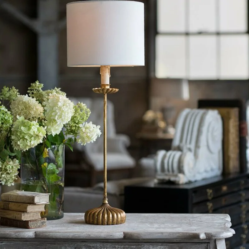 

Custom-made American country old desk lamp bedroom bedside lamp living room sofa soft lighting study lamp designer new style