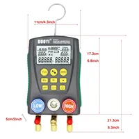 Manomètre de réfrigération numérique, détecteur de température de climatisation, kit d'outils de test de pression sous vide multifonction 4