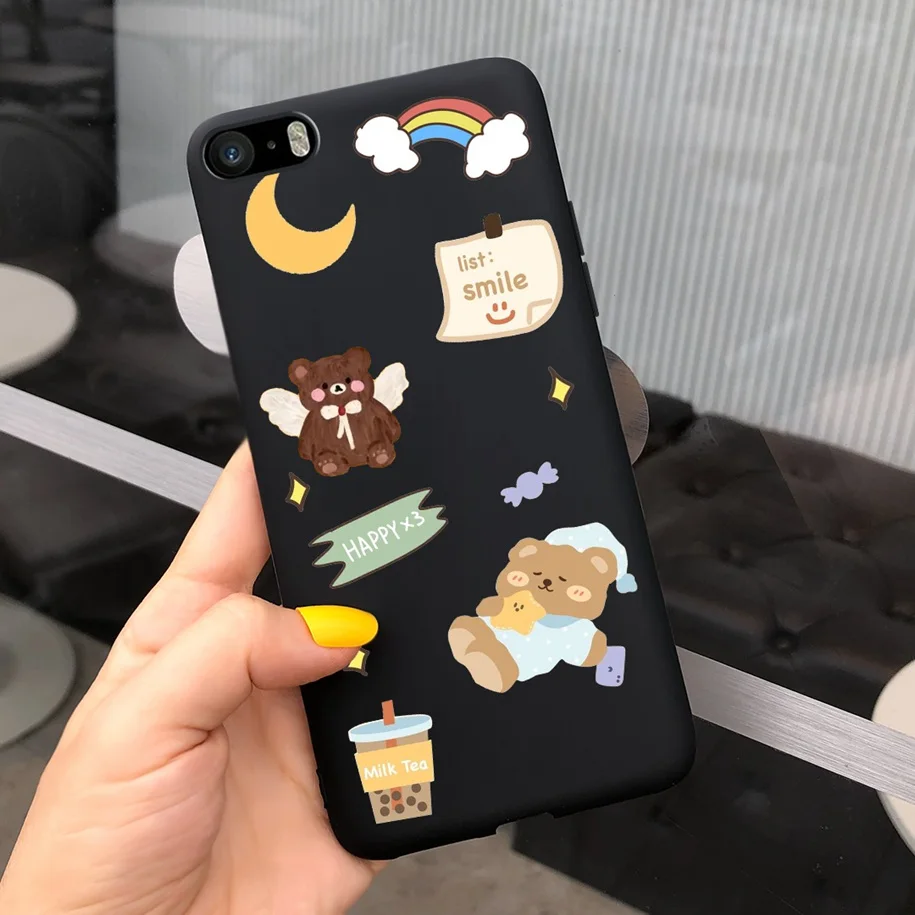 Leopard Cartoon Soft Matte Silicone Bumper Case