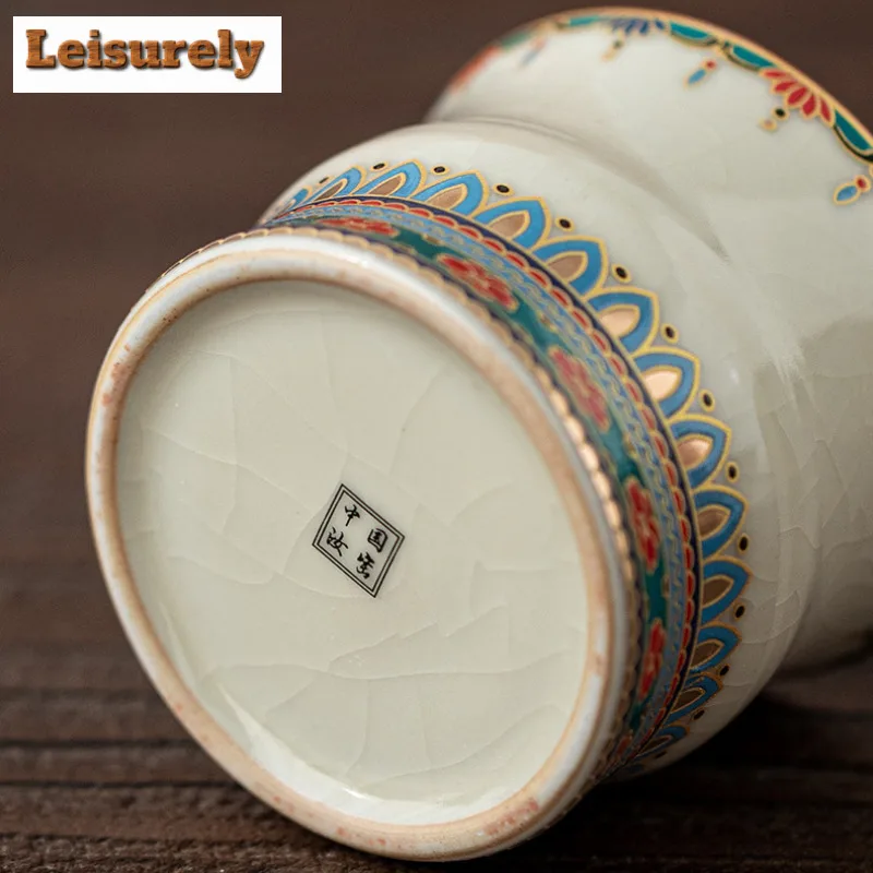 Ru Kiln Dunhuang Cracked Glaze Tea Separator Infusor Zen Tea Strainer Dispenser Tea Soaking Tea Filter Drinkware Decoration Gift