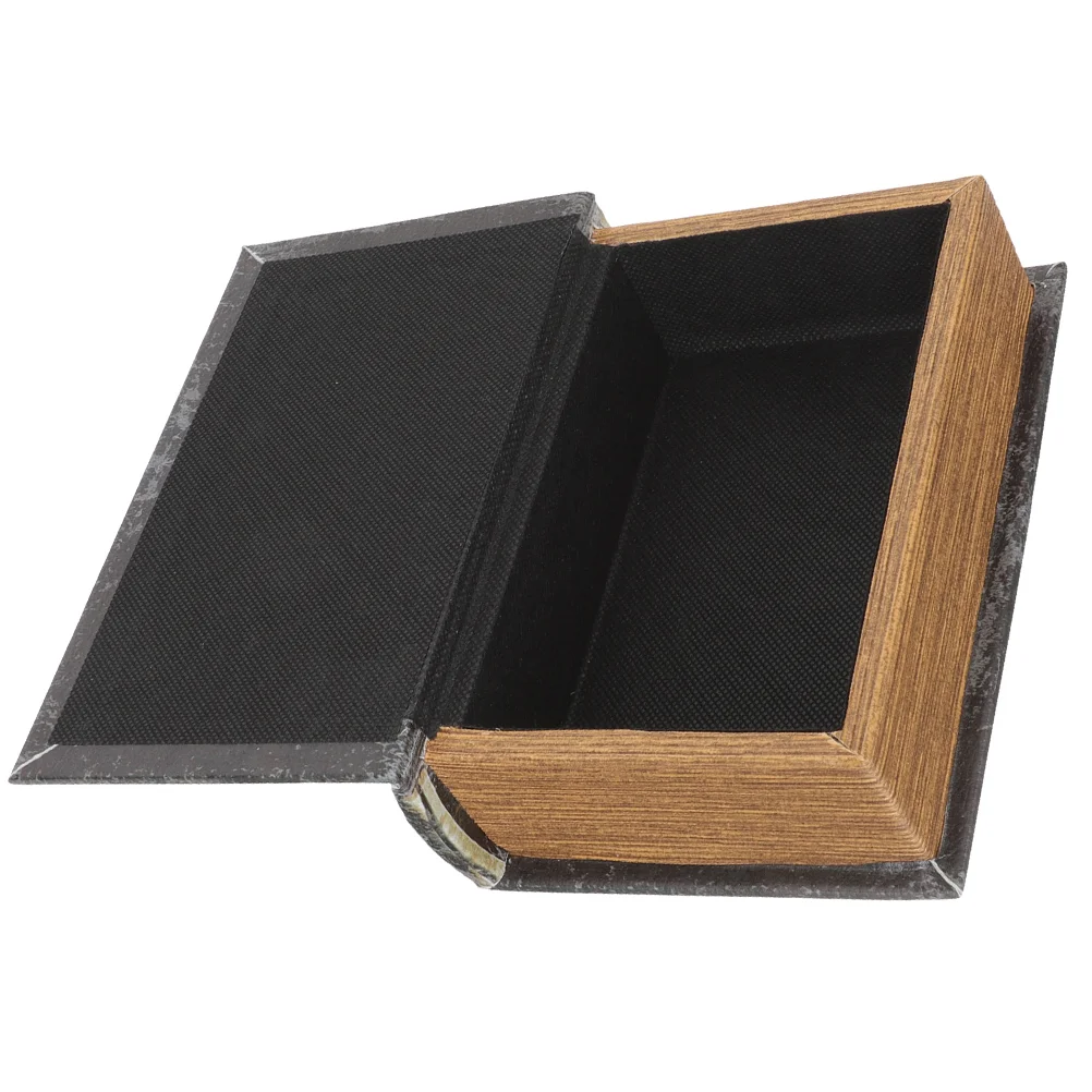 

Book Shaped Storage Box Decorative Prop Book Retro Storage Box Vintage Book Shaped Box