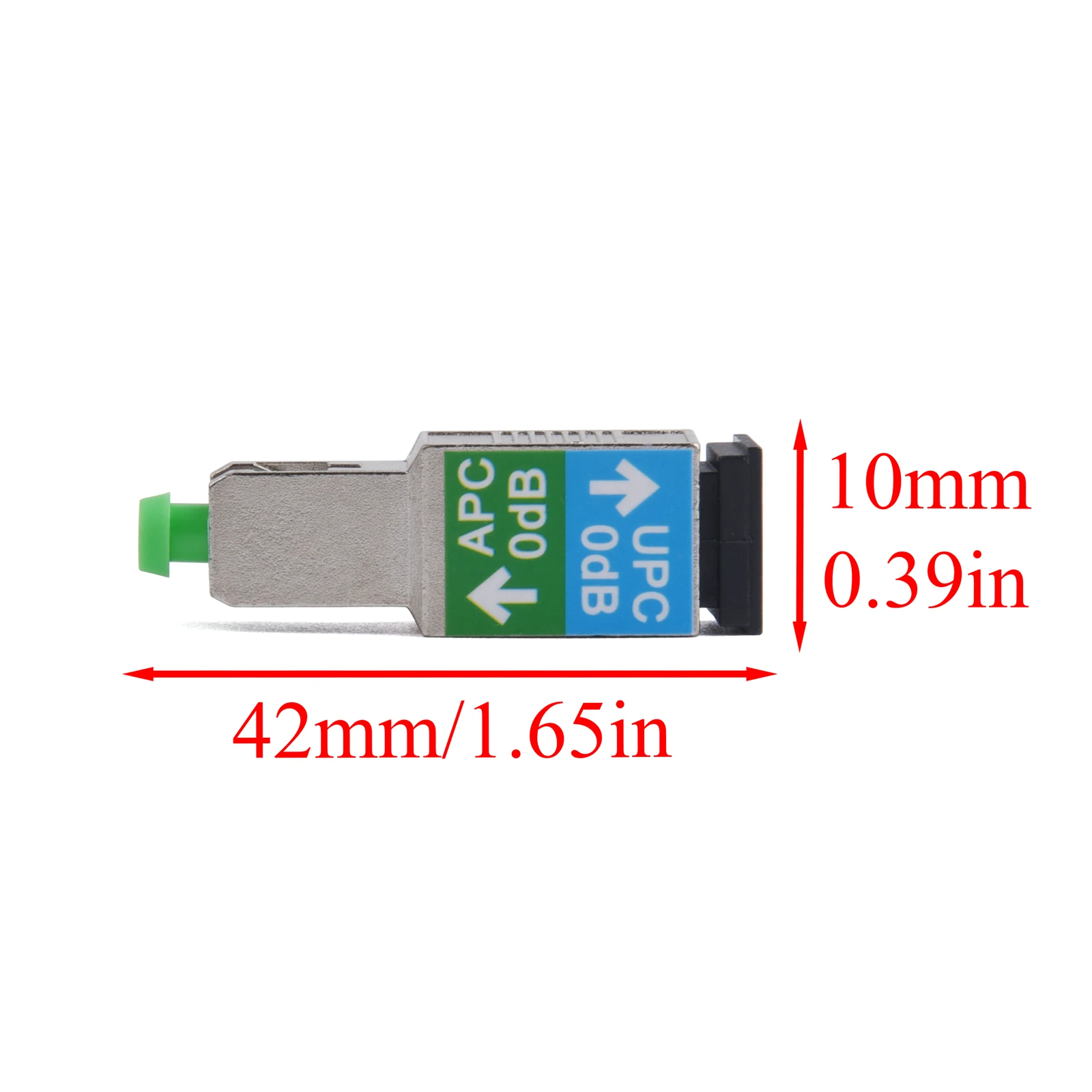 1Pcs Fiber Optic Adapter APC/UPC SC FC Male to APC/UPC SC FC Female 0dB Attenuator Single-mode 1200nm-1600nm Converter Connector