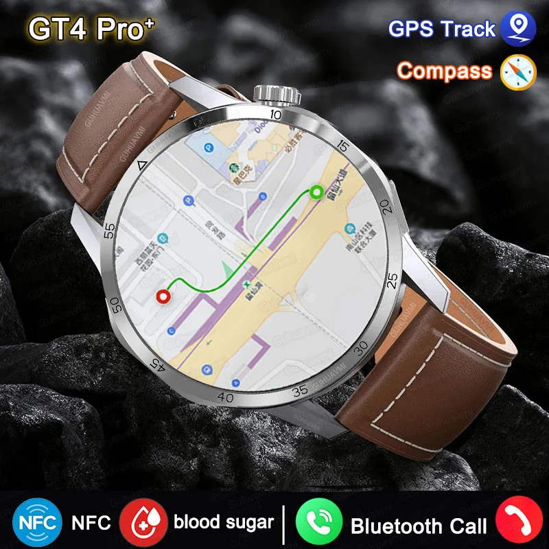 

Смарт-часы GT4 Pro мужские, Bluetooth, GPS, водостойкие