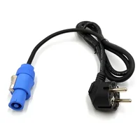 Powercon Plug Stage Light Power Supply Cord High Quality Black 3core 1.2M Power Connect Cable DMX512 light LED light Event Show 1