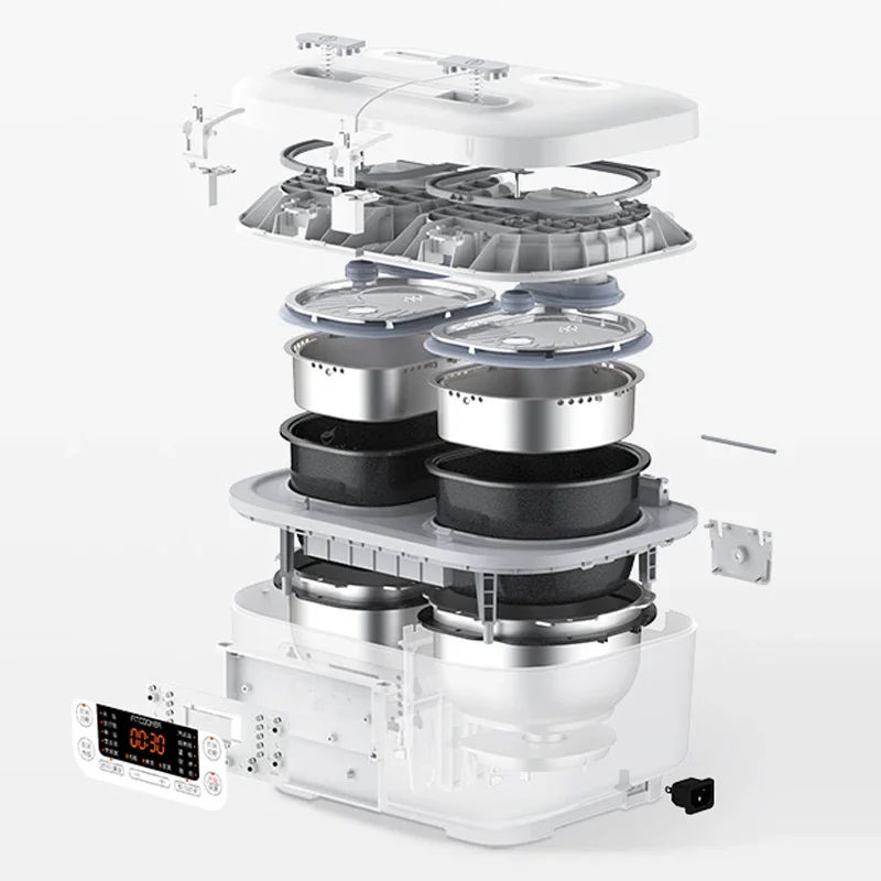 D30W1 Double 1.5L inner pot rice cooker Mini Smart Small Rice Cooker Household Multi-Function Rice Cooker 2-3 People 6