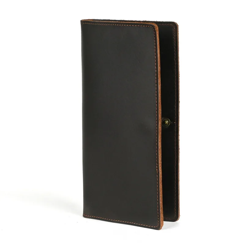  New Fashion Luxury Long Wallet For Men Real Leather Male Card Bag Handled Wallets Collge Student Purse cartera hombre