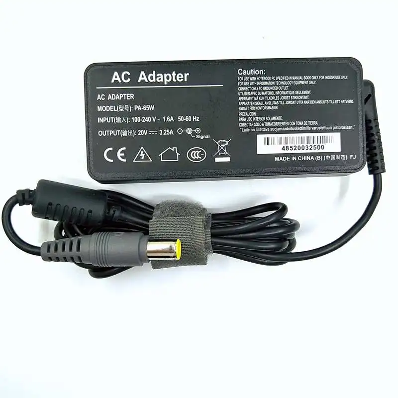 65W 20V 3.25A 7.9*5.5mm AC Power Adapter Laptop Charger for Lenovo IBM C100 C200 N200 X200 X300 R400 R500 T410 T510 V100 V200 Laptop Cha