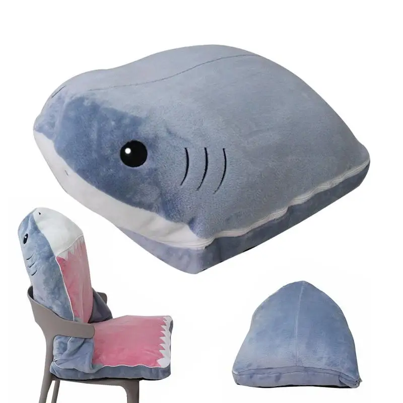 

Fluffy Anime Shark Pillow Animal Four Seasons Universal Cushion Backrest Cushion Animal Seat Soft Cushion Stuffed Throw Pillow