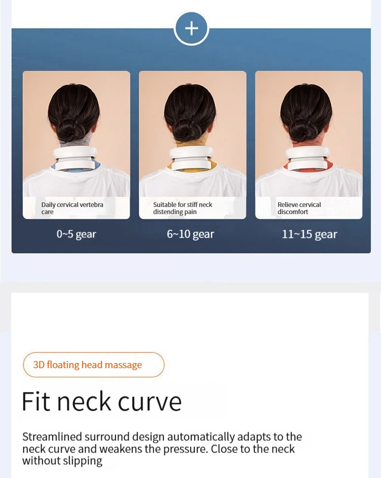 Neck Massage Intelligent Charging Heating Hot Pressing Magnetic Pulse Fashion Multi User Usage Portable Pulse Neck Massager 17