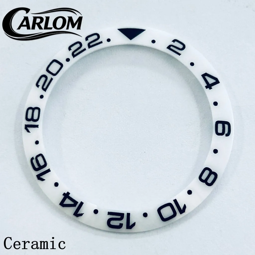 Black Blue Green Gray Ceramic Aluminium Sloping Bezel Insert