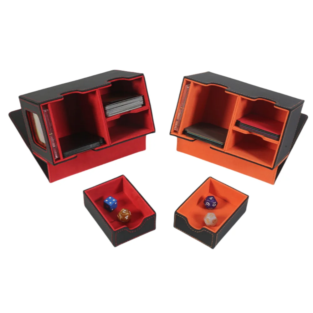 Card Deck Case for Trading Cards 160+ Leather Magnetic Closure Storage Box  Magic Card Protectors Fit for YuGiOh MTG Sport Cards - AliExpress 18