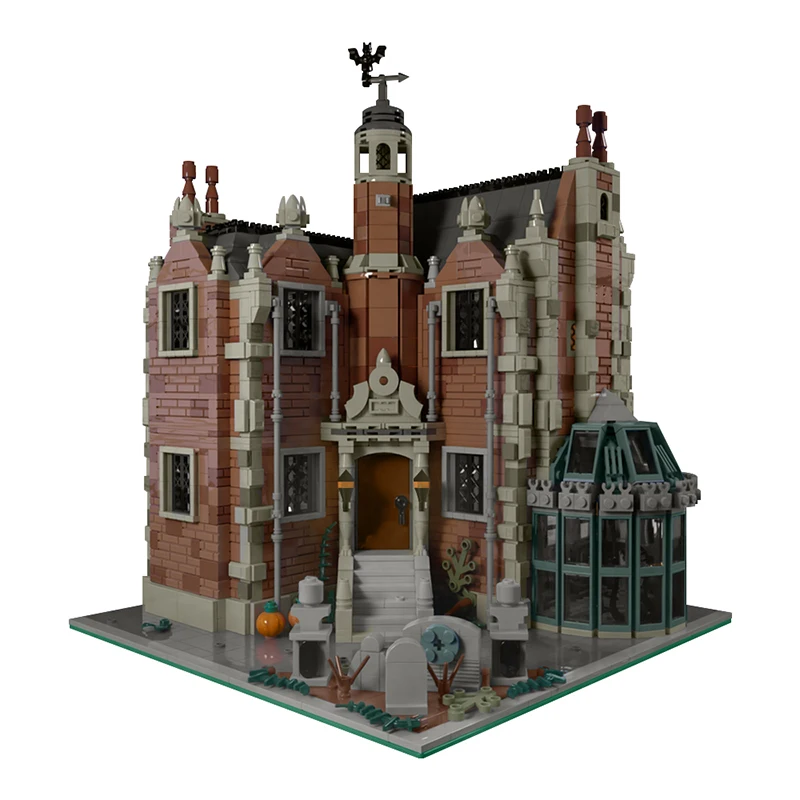 2101PCS Die Haunted Manor Bausteine Montage Haus Horror Serie Halloween Ziegel Spielzeug für Familie Freunde Urlaub Geschenke