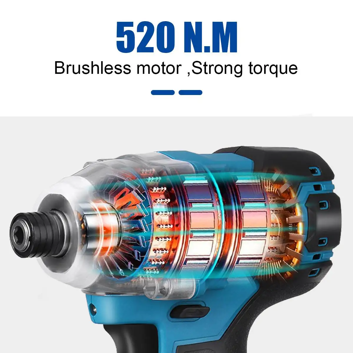 Drillpro Brushless Cordless Electric Screwdriver Power Tool Drill Driver 1/4 inch Compatible For Makita 18V Battery(Tool Only) images - 6