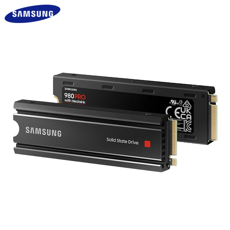 Unità A Stato Solido Interna Samsung 980 Pro Nvme M.2 Ssd 1Tb 2Tb Con Dissipatore Di Calore Disco Rigido Originale Al 100% Per Laptop Desktop