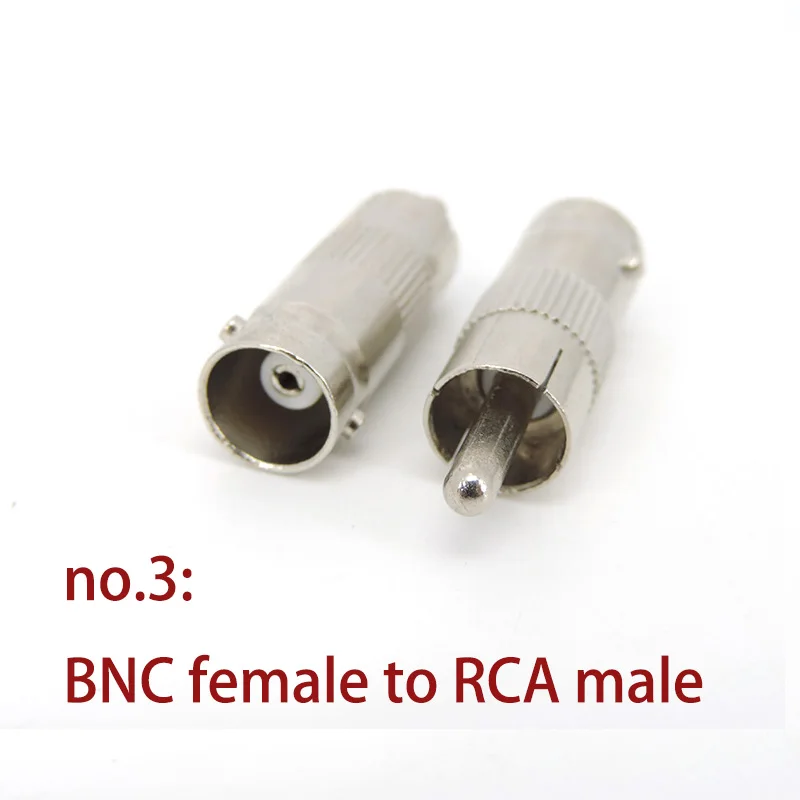 同軸ケーブルコネクタ変換器,Bncオスからrcaオスプラグジャック