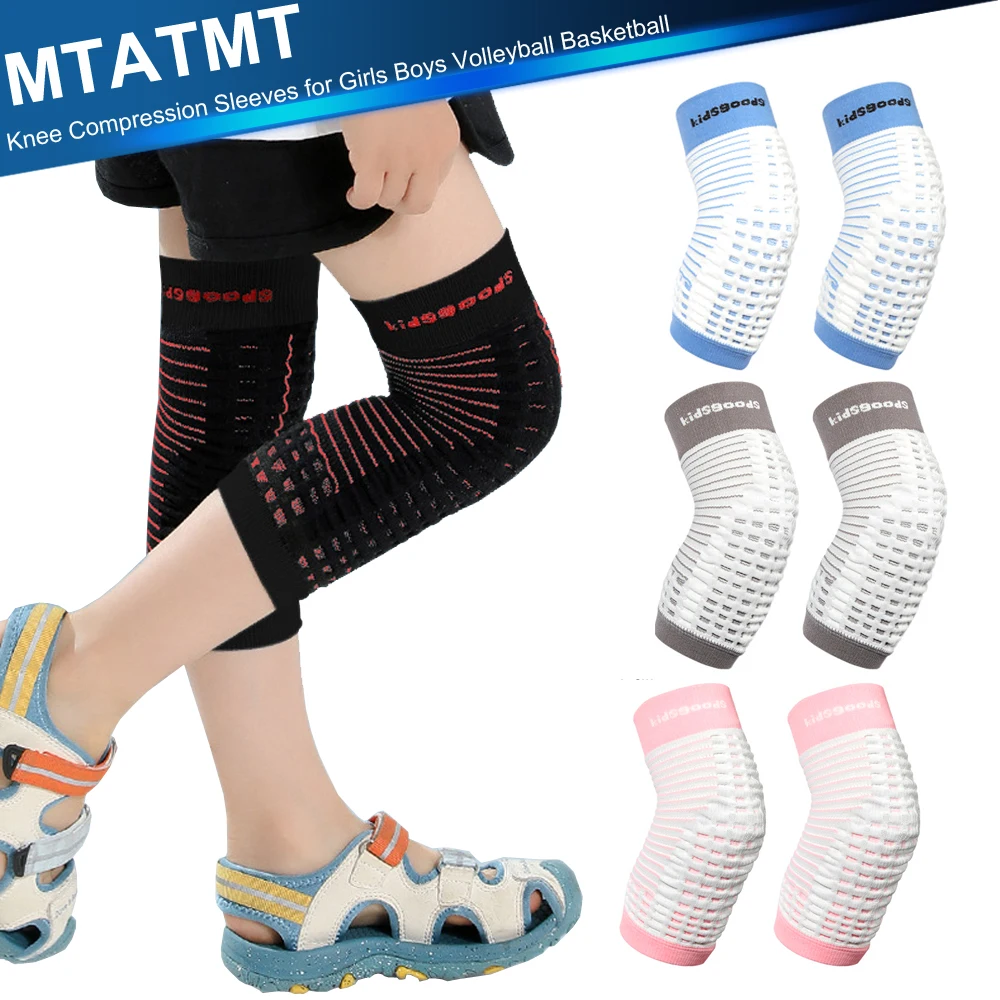 

1Pair Soft Knitted Kids Knee Brace - Children Patella Brace Support for Soccer, Volleyball, Basketball, Outdoor Sports