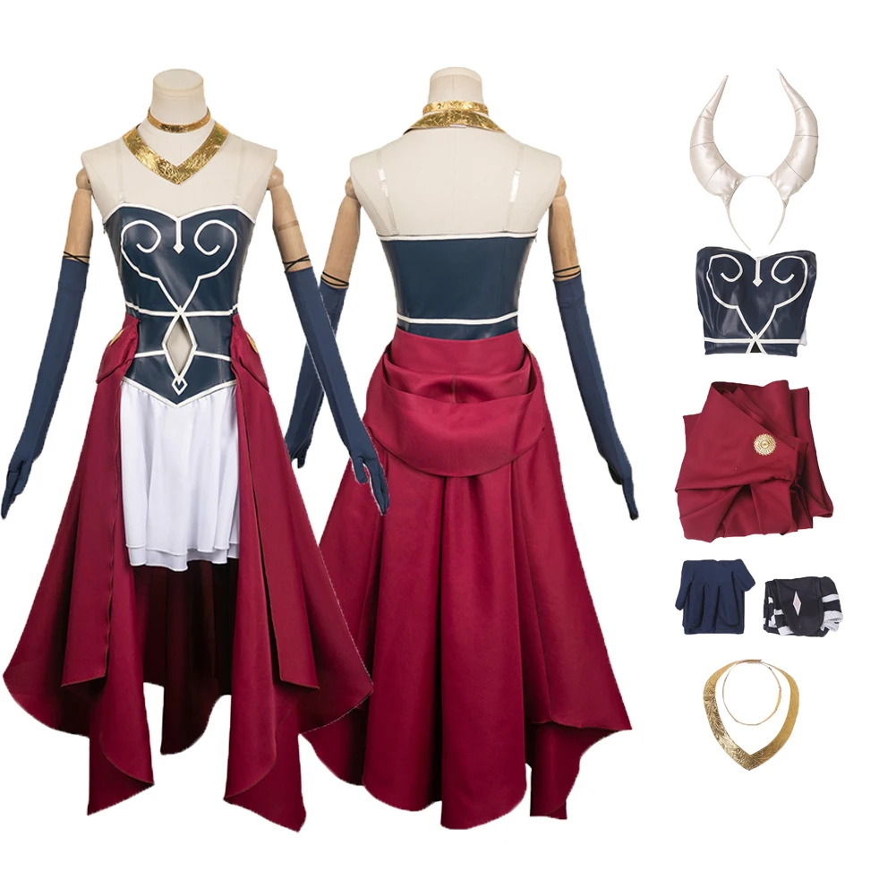 

Аксессуары для платья в стиле Фэнтези Аниме Frieren Cos Aura костюмы для косплея, карнавальный костюм на Хэллоуин для взрослых женщин и девушек для ролевых игр