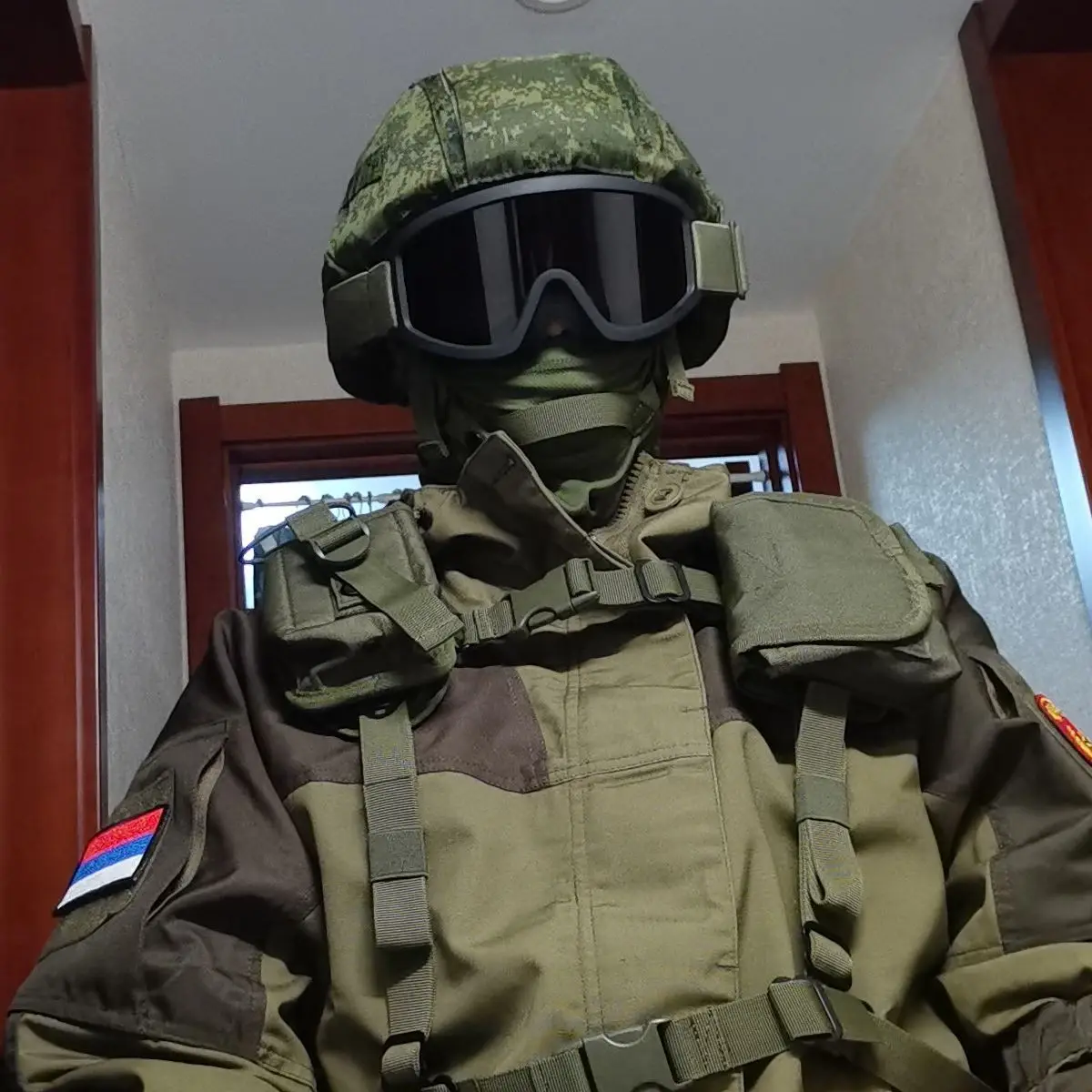 Smtp E2 Russian 6b47 Tactical Helmet With Helmet Cover Little Green Man