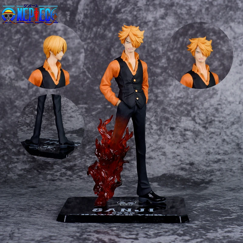16Cm Anime One Piece Zero Battle Edition Flame Legs Sanji Figure Decoration Model Devil Legs Sanji Figure Collector Edition Gift