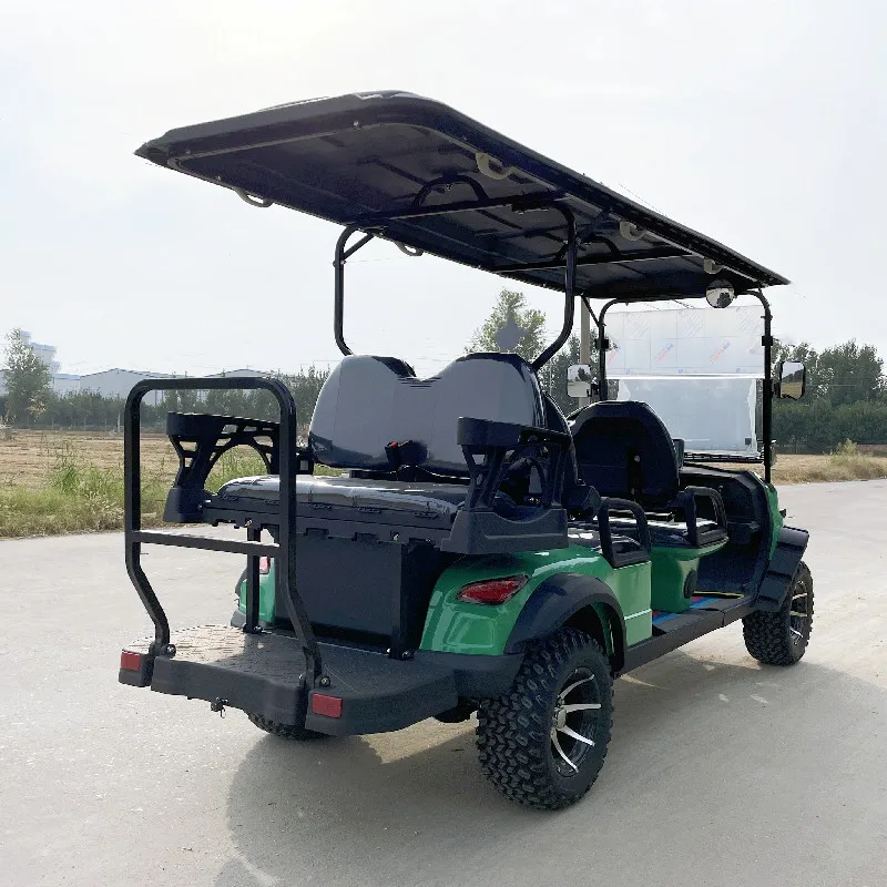 

4 Seats New Model 50000W AC Motor Electric Hunting Buggy Golf Cart 48/60V Lithium Club Car Utility Adults Electric Golf Carts