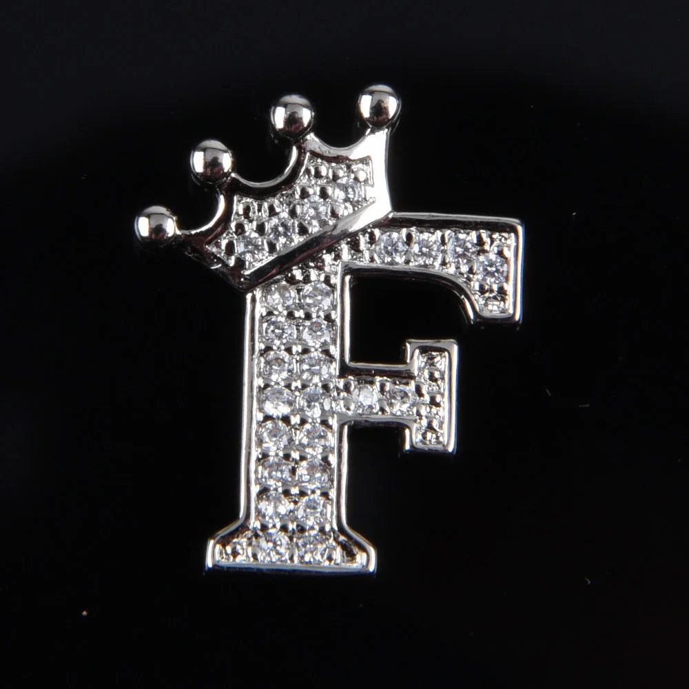 Hot Sale Metal Croc Shoe Charms Crown Letter Bling Rhinestone Shoes Decorations High Quality Butterfly Wristband Accessories