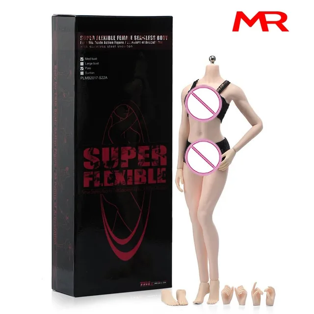 TBLeague S22A S23B 1/6 Middle Breast Pale Suntan Female Body TBL PH 27.8cm Action Figure Model Metal Skeleton Detachable Feet