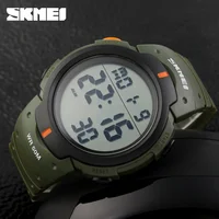 SKMEI 1068 Calendar PU Strap 5Bar Waterproof Digital Watch reloj hombre Outdoor Sport Watch Men Big Dial Fashion Simple Watches 2