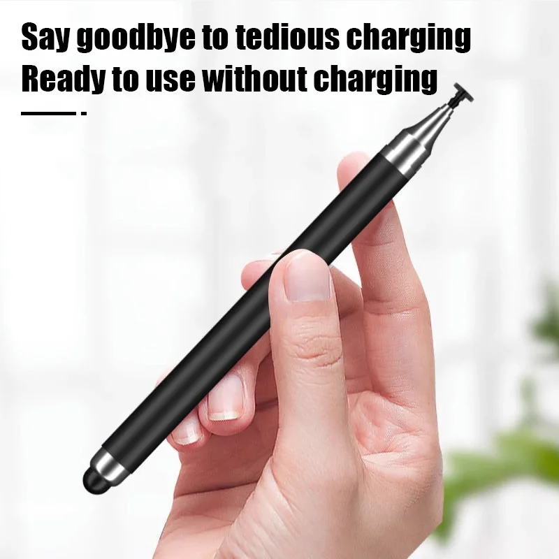 Dual-head Capacitive Pen Disc Silicone Head Dual-purpose Stylus PaintingOffice Retouching Mobile Phone Tablet Pen Capacitive Pen