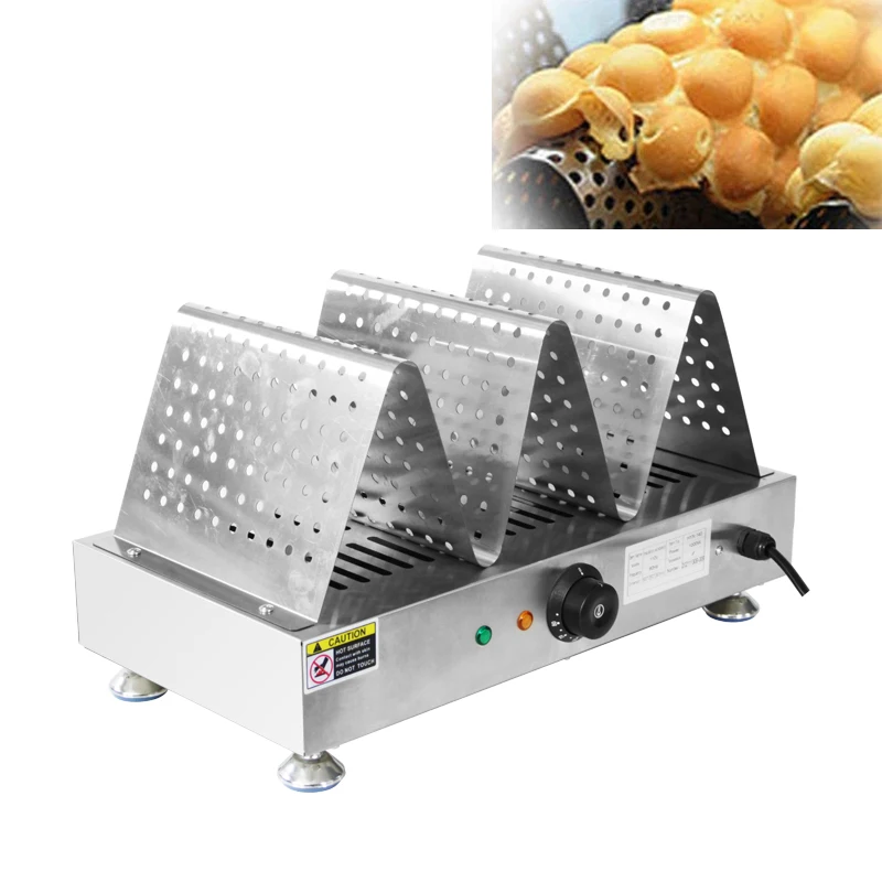 Commerciale Uovo Waffle Display Warmer Bubble Waffle Cake Food Warmer Elettrico Egg Waffle Warmer Showcase