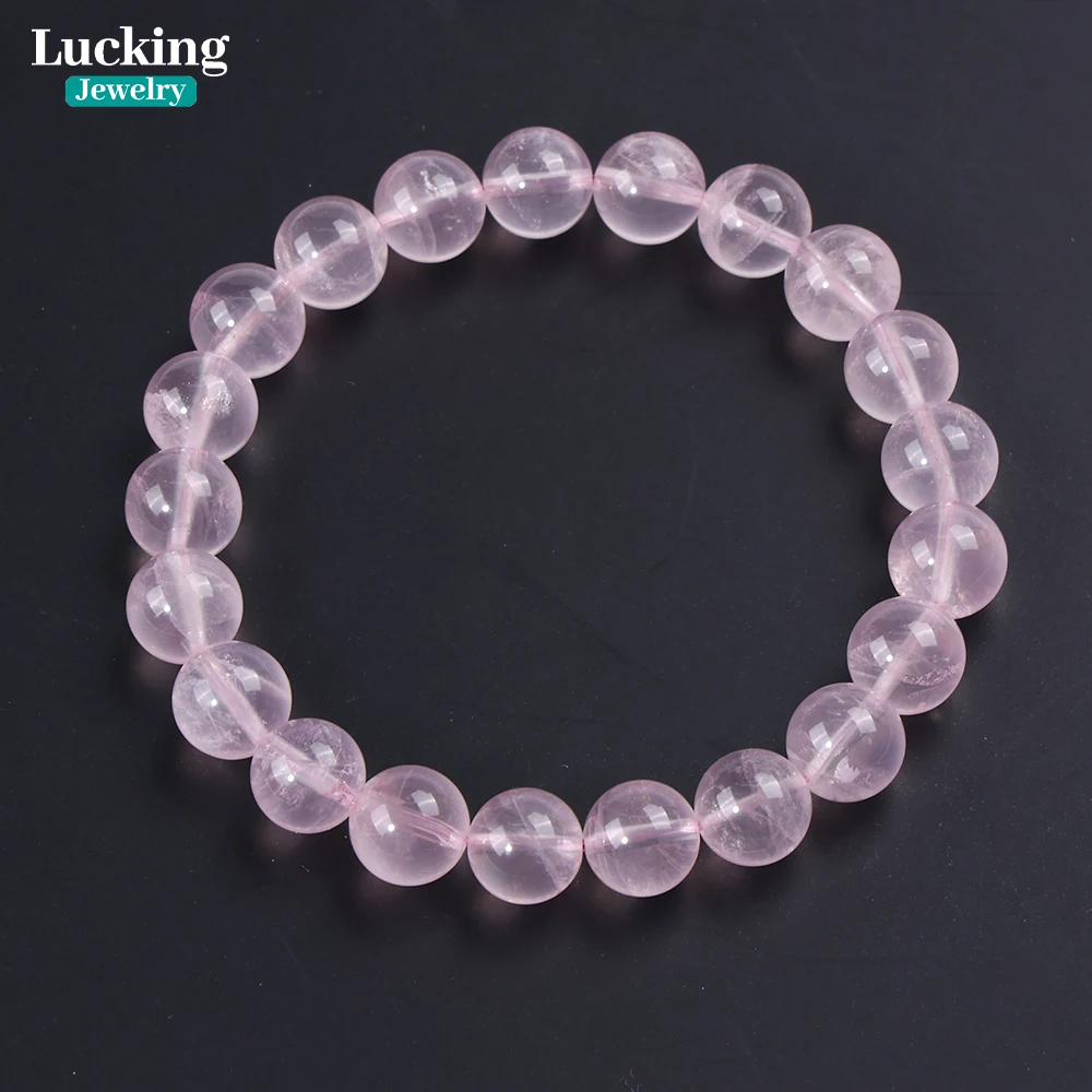 AAA Natural Mozambique Glassy Pink Quartz Beads 7-9mm Rose Crystal for Jewelry Making & Healing | Love Energy Gemstone Beads 5