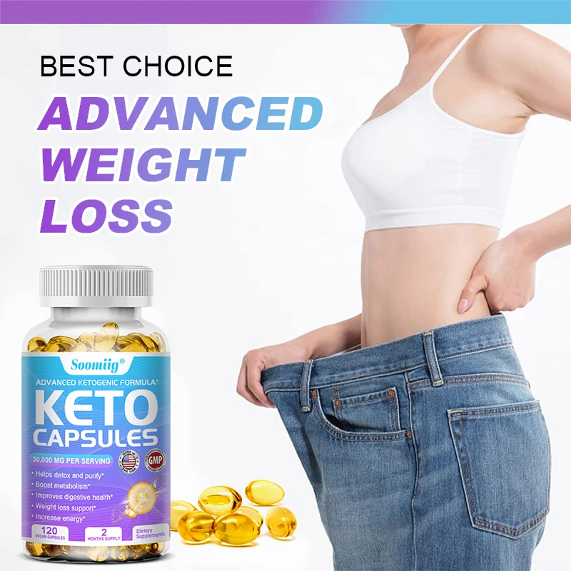 Keto Capsules - Fat Burning, Detoxification, Weight Loss, Metabolism Boost, Weight Management, Immune System Boost
