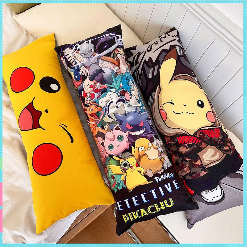 AnimePokemonPillowCartoonPikachuLargeLongPlushToyBedSleeping