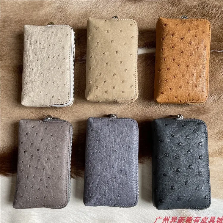 Multiple Wallet Ostrich Leather - Men - Small Leather Goods