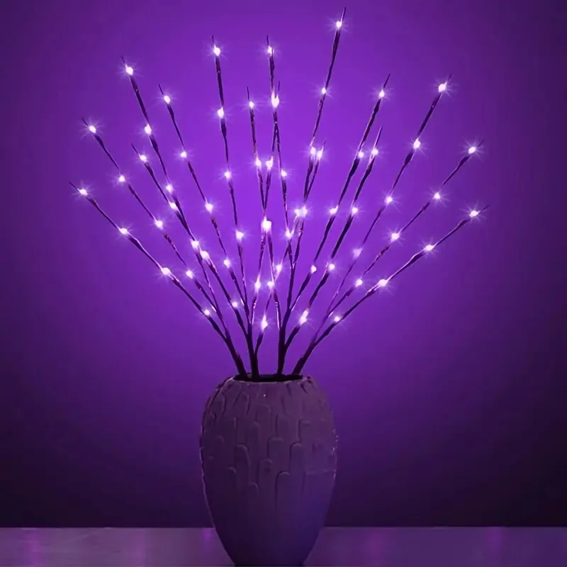 thumbnail image 1 of 1/2/4PCS 20 LEDs Branches Battery Powered Decorative Lights Tall Vase Filler Willow Twig Lighted Flexible Branch for Home Decor, 1 of 5