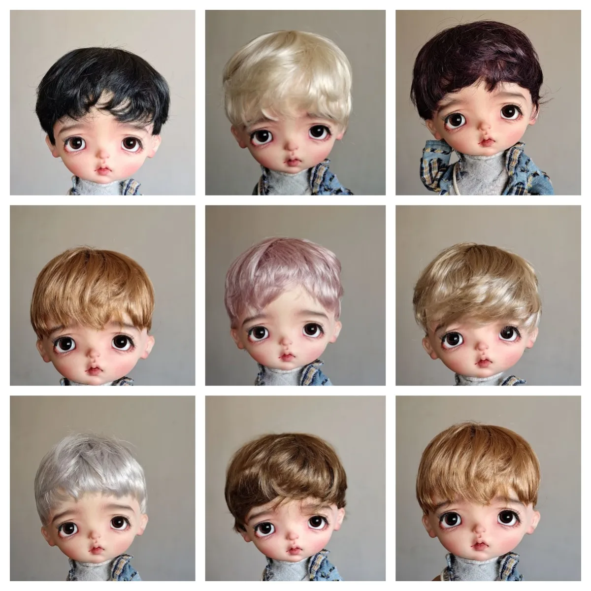 

Парик для шарнирных кукол, 9-11 дюймов, Shaonvyu Hminordoll