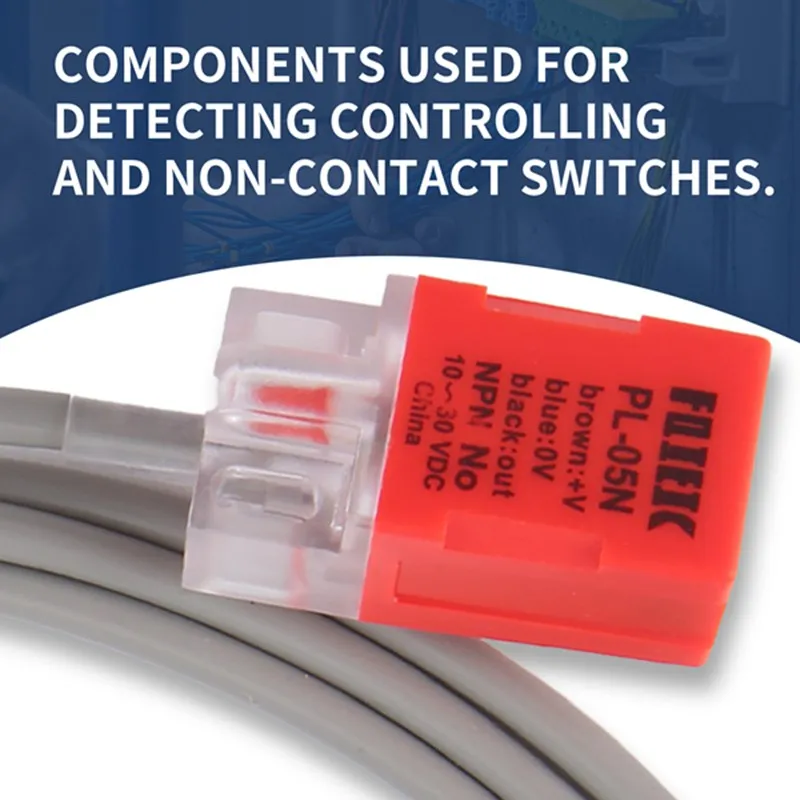 A15R -PL-05N/P DC 10-30V NPN NO 5Mm Square Inductive Proximity Sensor Switch 3 Wire P With Screws