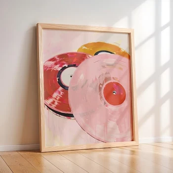 Vintage Vinyl Record Canvas Wall Art 1