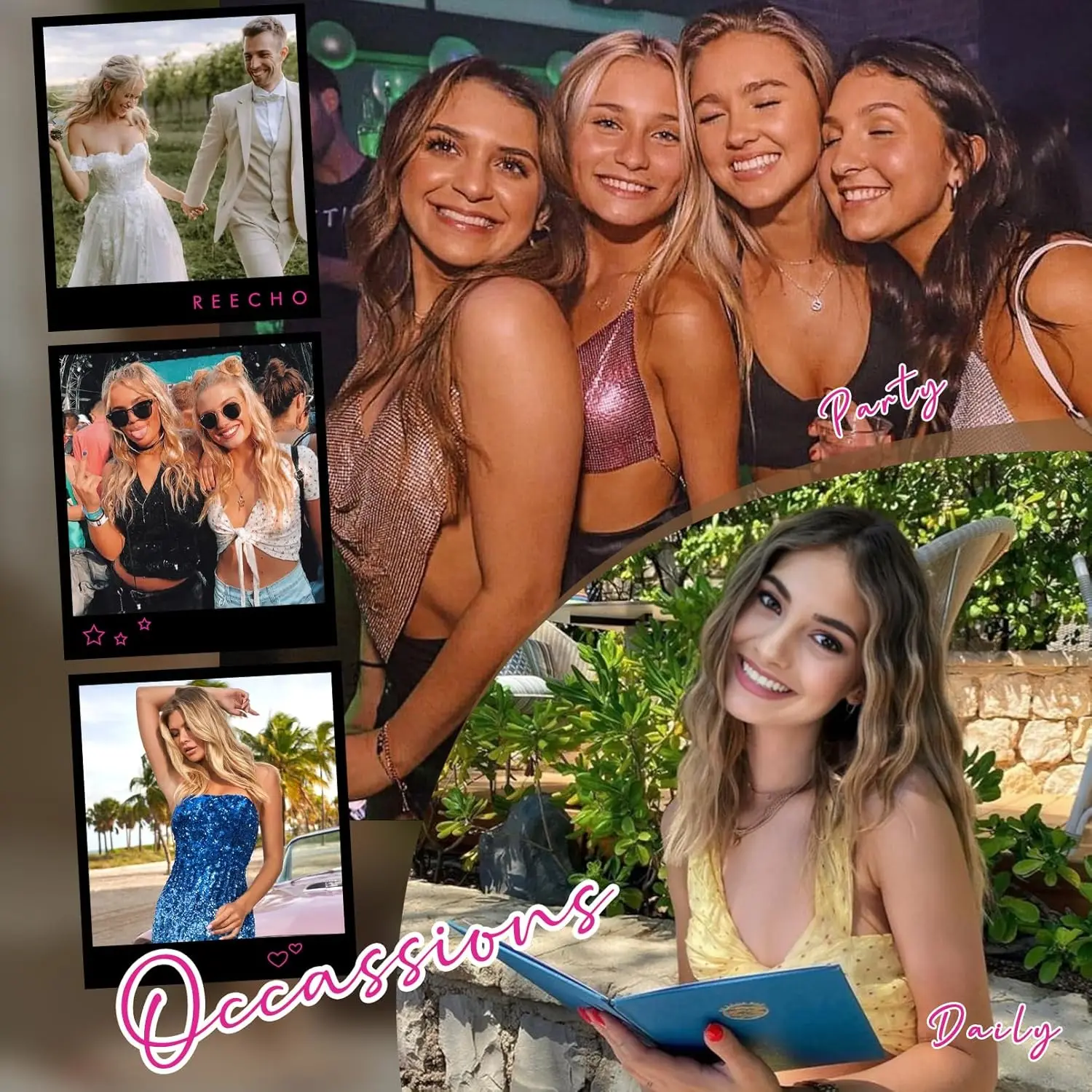 Synthetic Hair Extensions 6PCS Curly Clip In Hair Extensions 12" Short Curly Wavy Invisible Natural Soft Hairpieces for Women